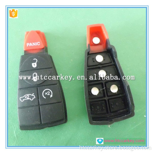 Best price 4+1 Button Rubber Pad for chrysler remote case